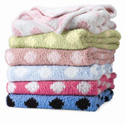 Chunky Chenille Polka Dot Baby Blanket